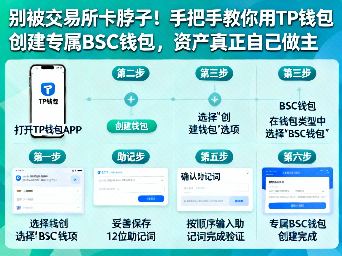 别被交易所卡脖子！手把手教你用TP钱包创建专属BSC钱包，资产真正自己做主
