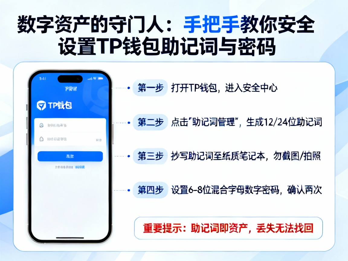 数字资产的守门人，手把手教你安全设置TP钱包助记词与密码