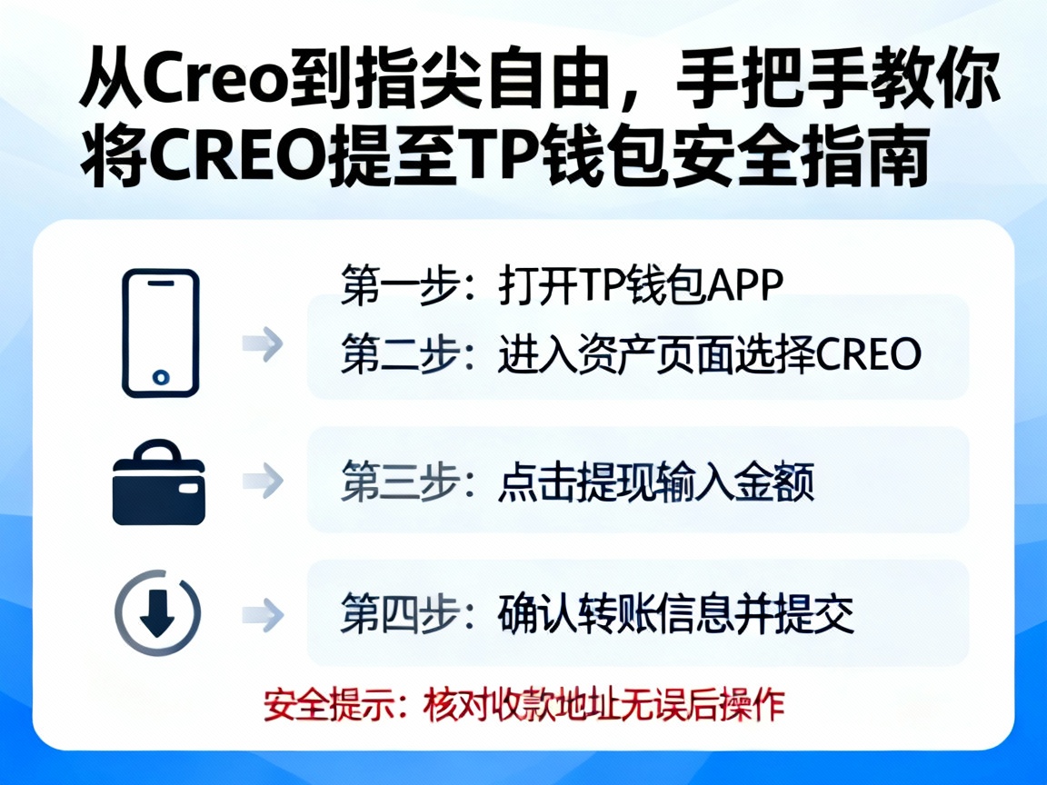 从Creo到指尖自由，手把手教你将CREO提至TP钱包安全指南