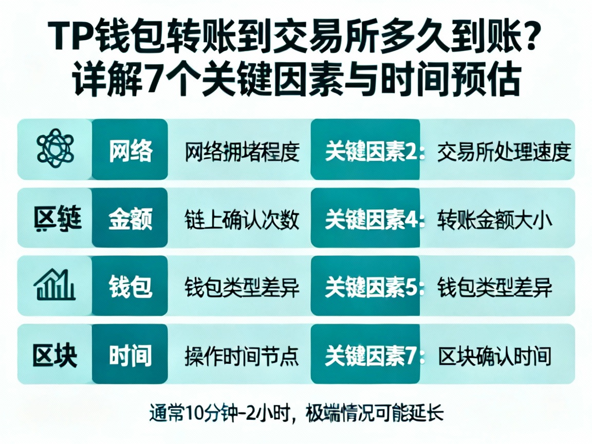 TP钱包转账到交易所多久到账？详解7个关键因素与时间预估