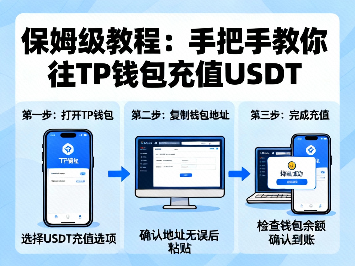 保姆级教程，手把手教你往TP钱包充值USDT，实现零失误操作
