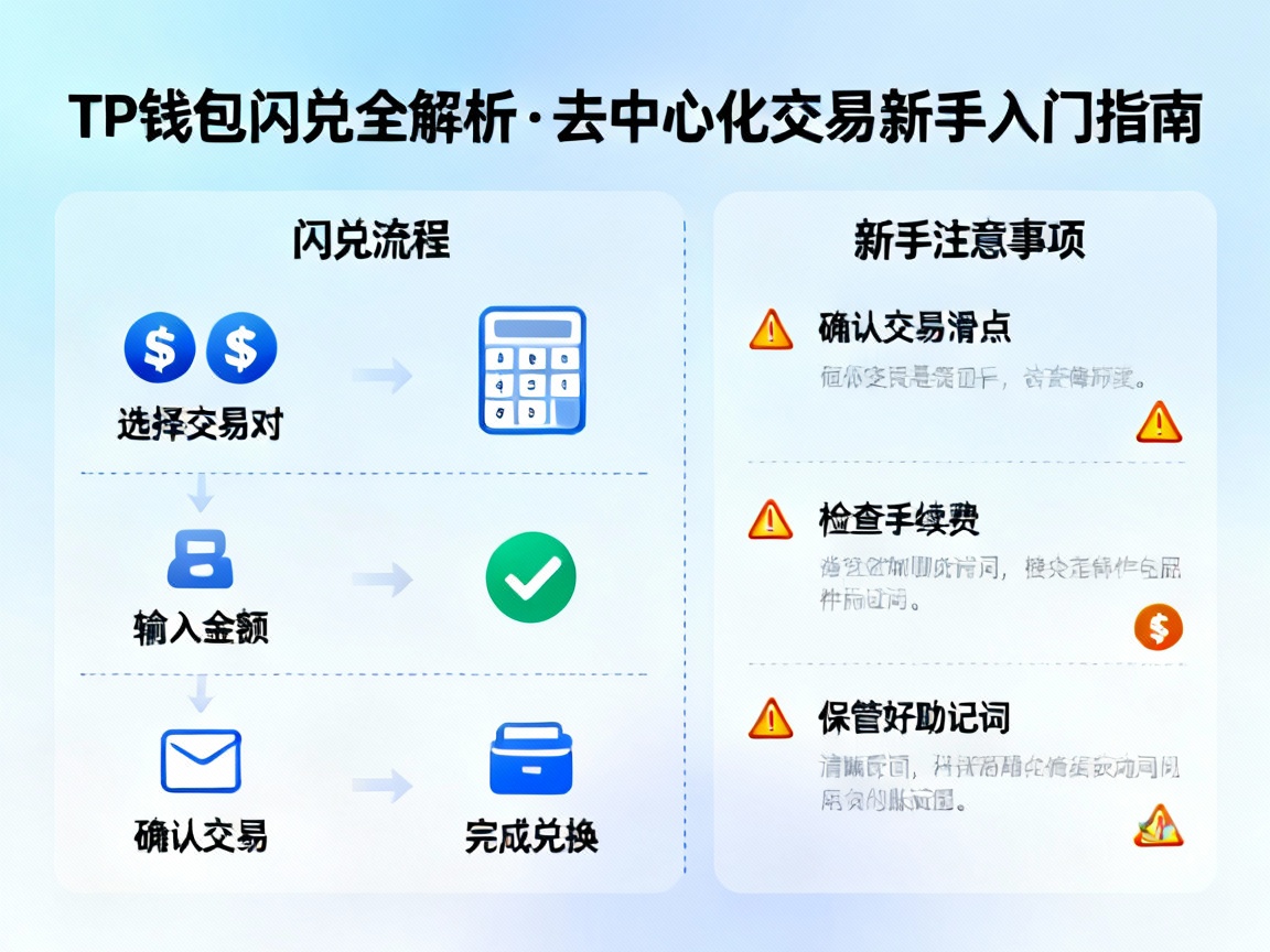 TP钱包闪兑全解析，去中心化交易的新手入门指南