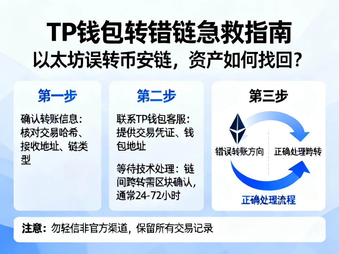 TP钱包转错链急救指南，以太坊误转币安链，资产如何找回？