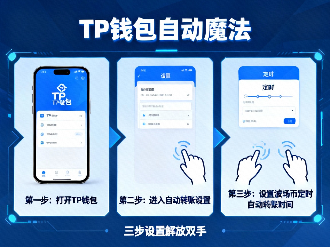 TP钱包自动魔法，三步设置解放双手，让波场币定时自动转账！