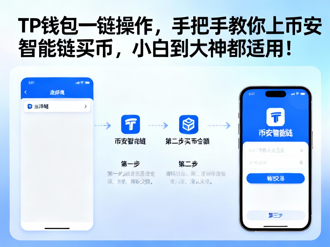 TP钱包一链操作，手把手教你上币安智能链买币，小白到大神都适用！