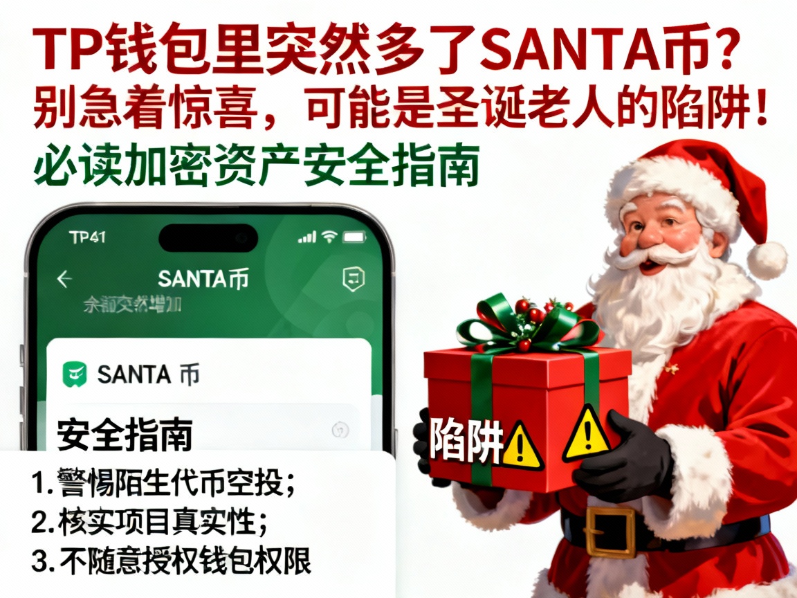 TP钱包里突然多了SANTA币？别急着惊喜，可能是圣诞老人的陷阱！必读加密资产安全指南