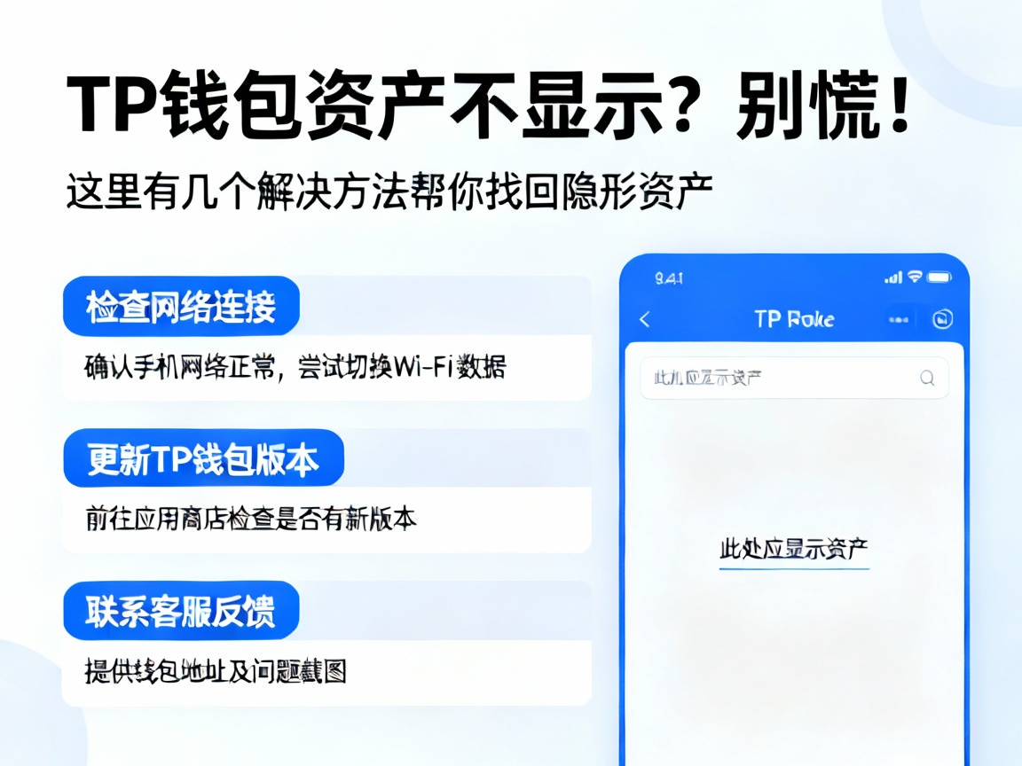TP钱包资产不显示？别慌！这里有几个解决方法帮你找回隐形资产