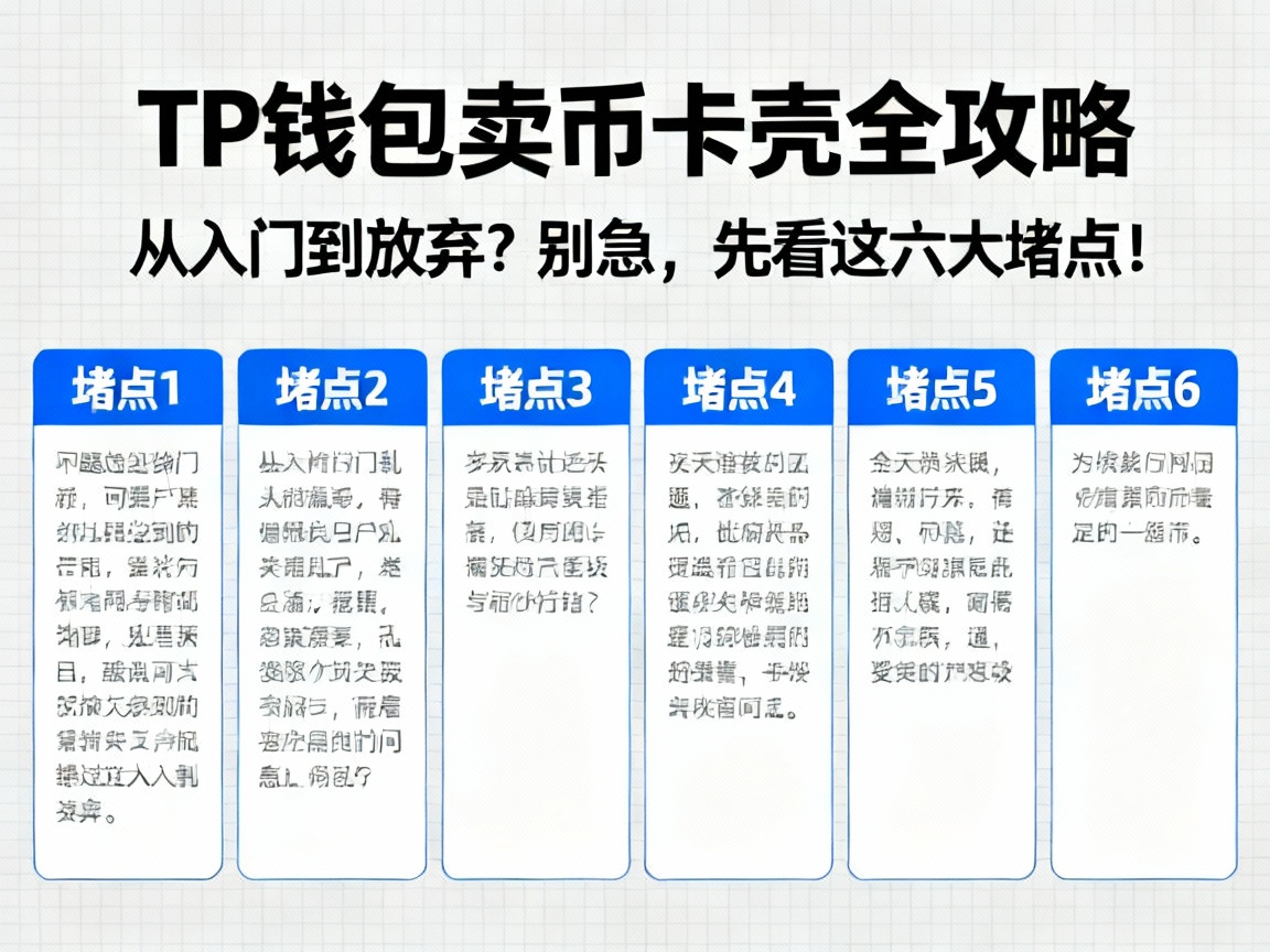 TP钱包卖币卡壳全攻略，从入门到放弃？别急，先看这六大堵点！