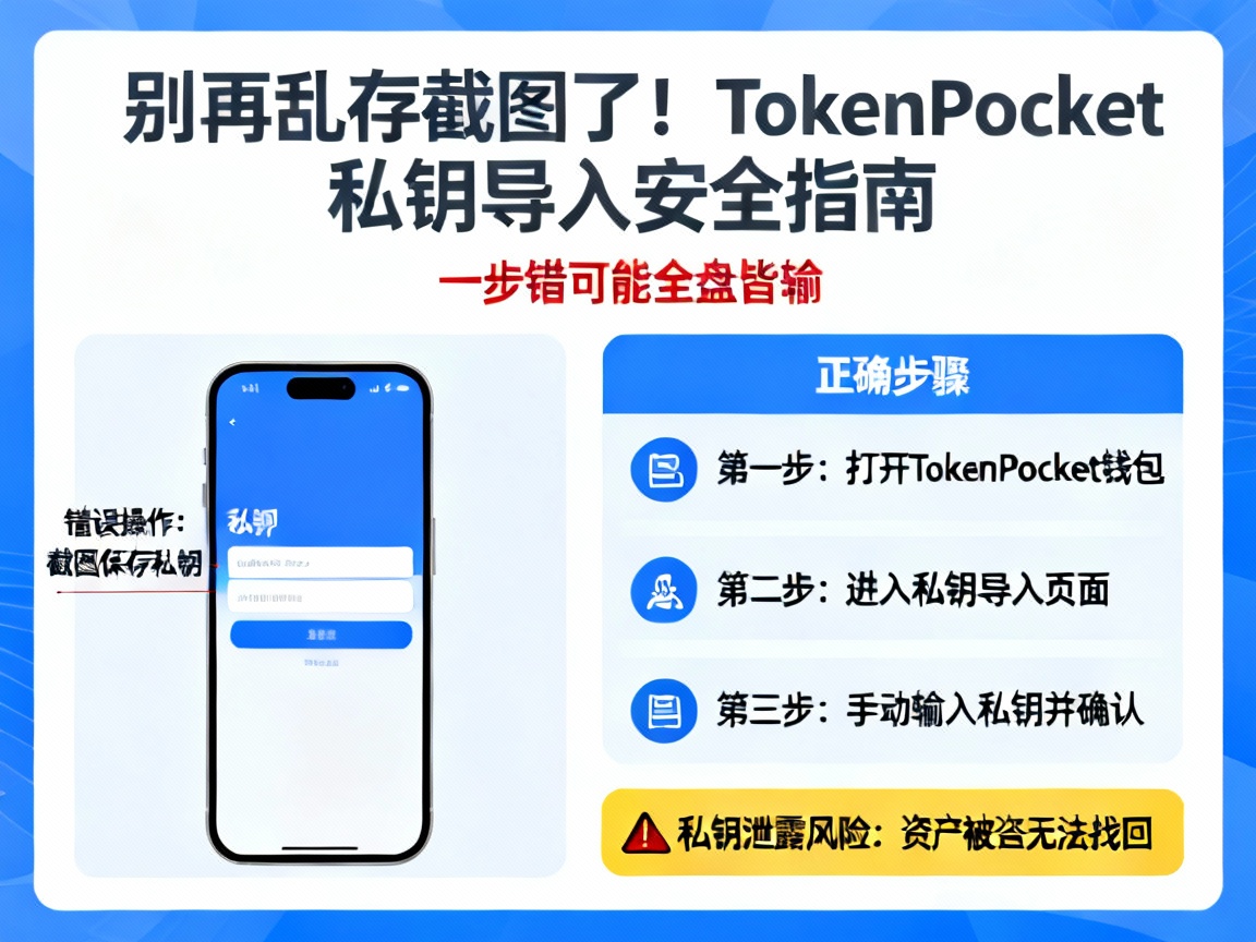 别再乱存截图了！TokenPocket私钥导入安全指南，一步错可能全盘皆输