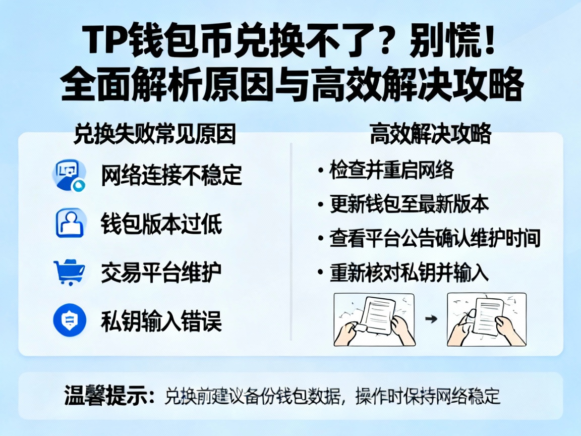 TP钱包币兑换不了？别慌！全面解析原因与高效解决攻略