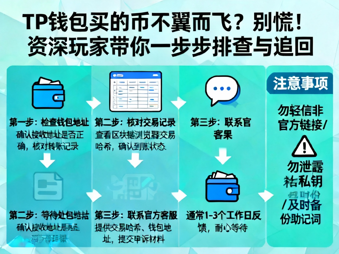 TP钱包买的币不翼而飞？别慌！资深玩家带你一步步排查与追回