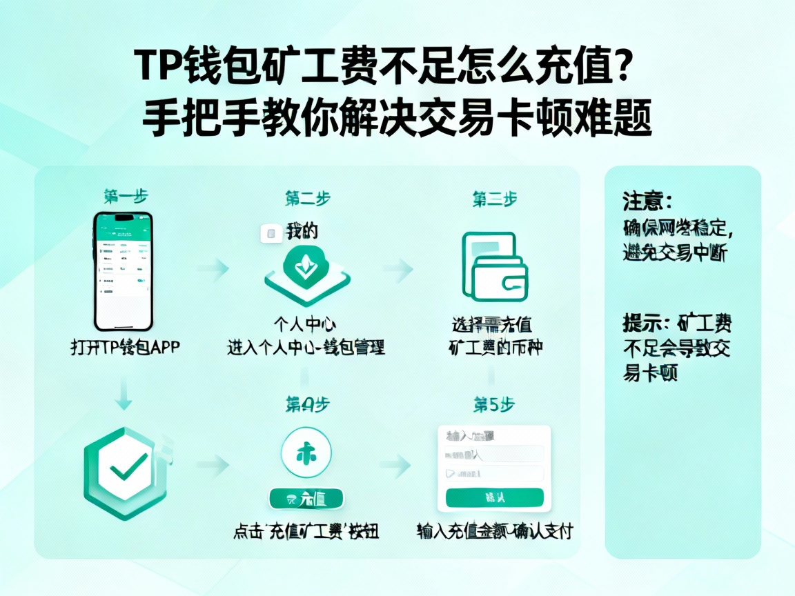 TP钱包矿工费不足怎么充值？手把手教你解决交易卡顿难题