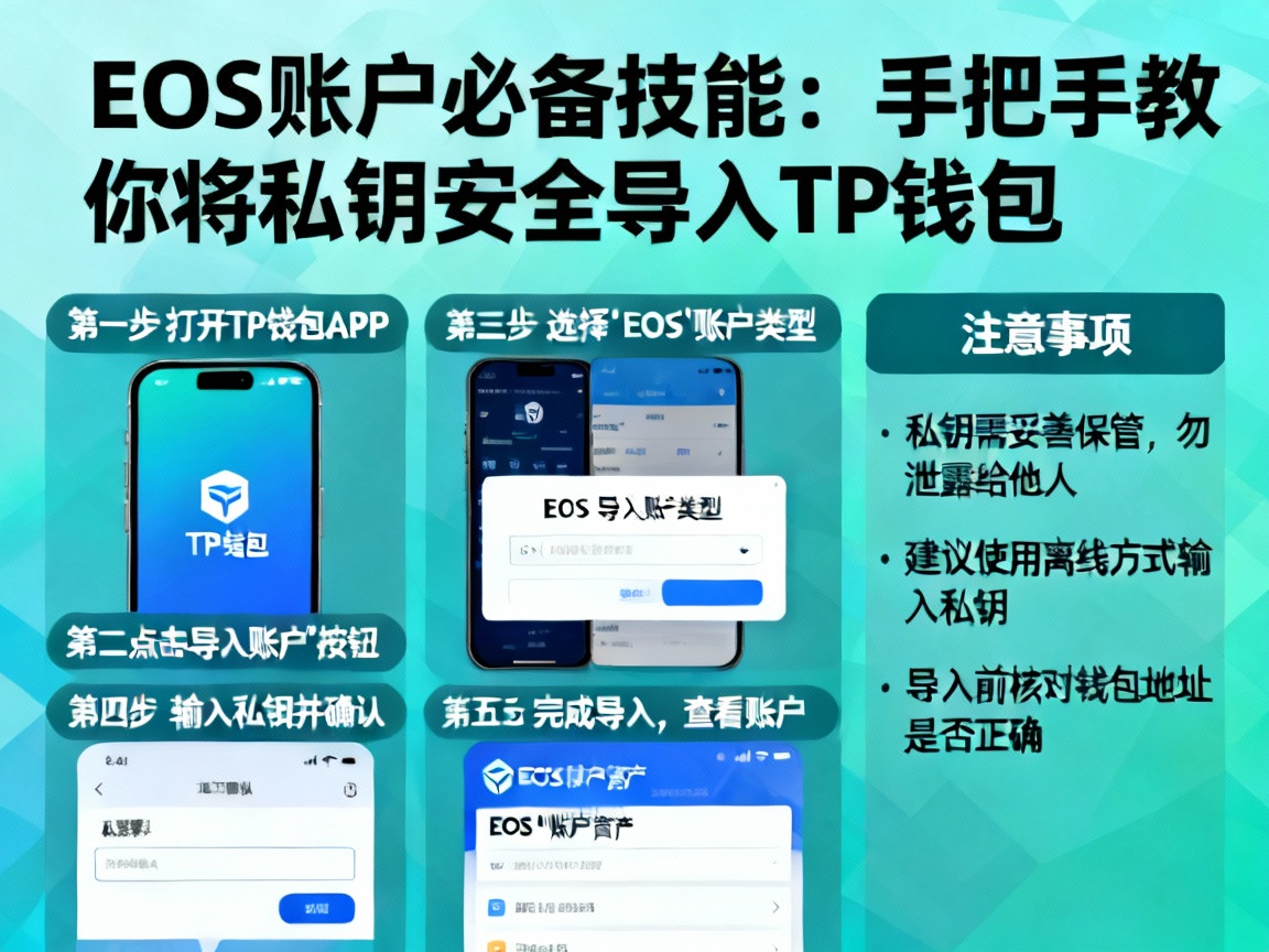 EOS账户必备技能，手把手教你将私钥安全导入TP钱包