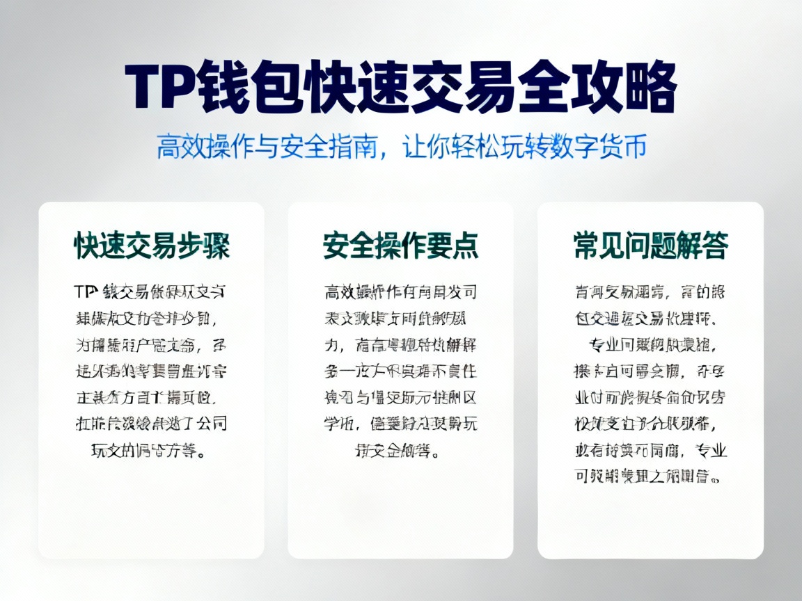TP钱包快速交易全攻略，高效操作与安全指南，让你轻松玩转数字货币