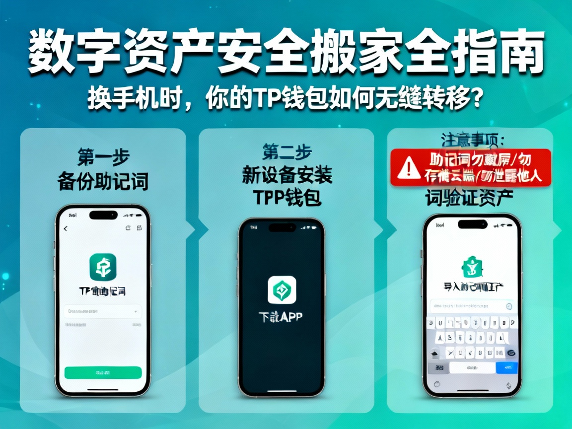 数字资产安全搬家全指南，换手机时，你的TP钱包如何无缝转移？