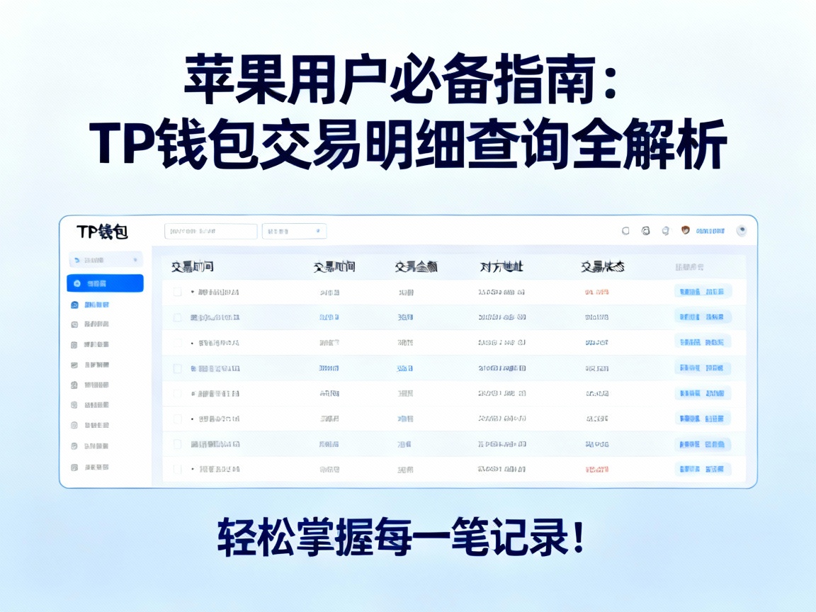 苹果用户必备指南，TP钱包交易明细查询全解析，轻松掌握每一笔记录！