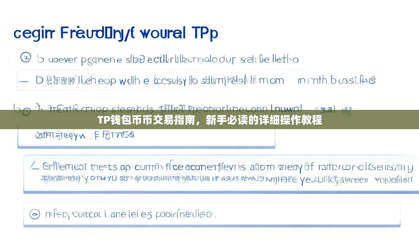 TP钱包币币交易指南，新手必读的详细操作教程