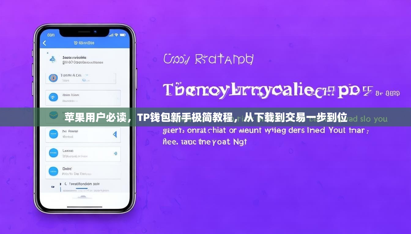 苹果用户必读，TP钱包新手极简教程，从下载到交易一步到位