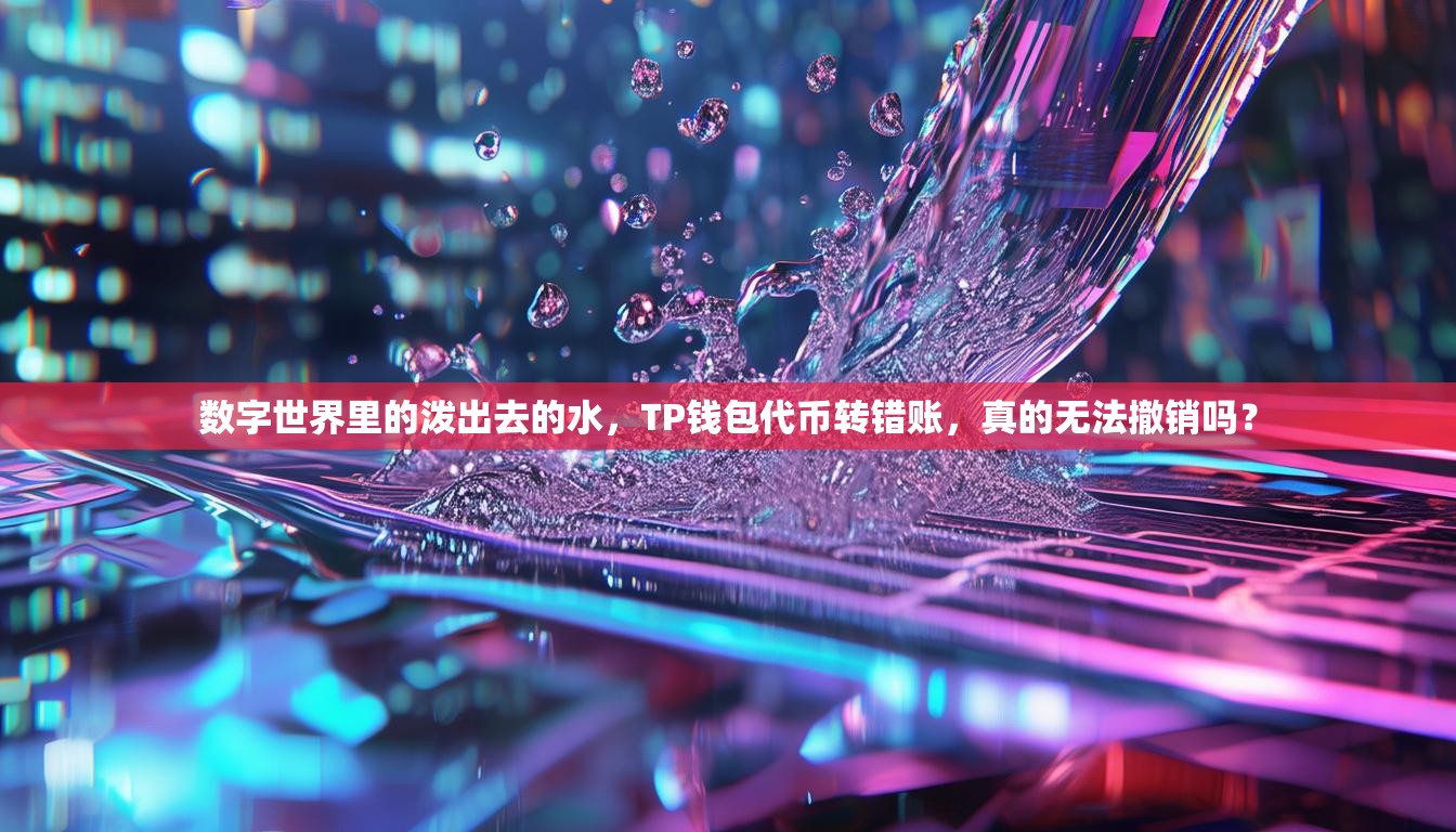 数字世界里的泼出去的水，TP钱包代币转错账，真的无法撤销吗？
